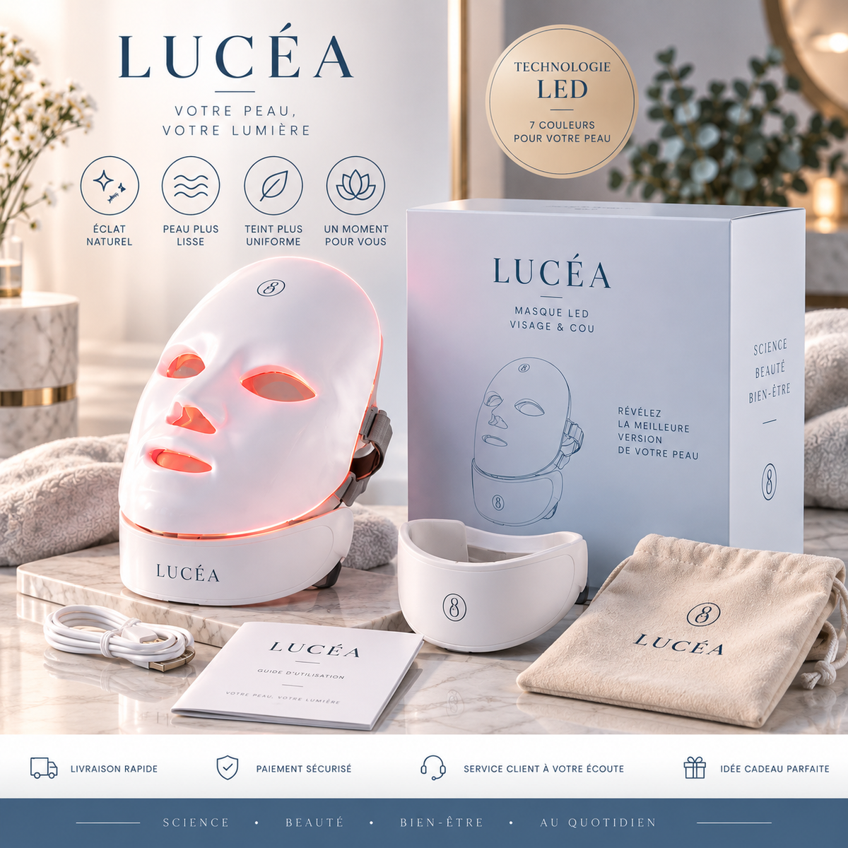 Masque LED — LUCÉA