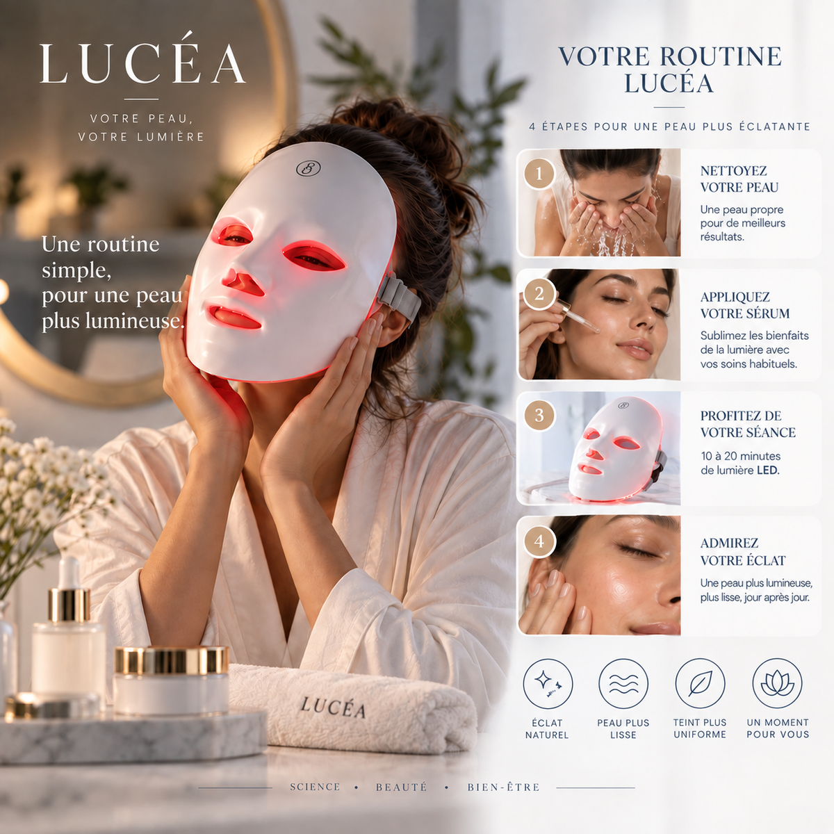 Masque LED — LUCÉA